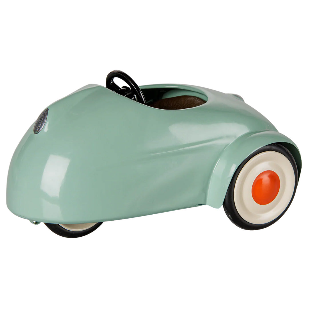 maileg speelauto met trekkoord - muis - light mint - 12,5 cm | 11-6107-01 | 3