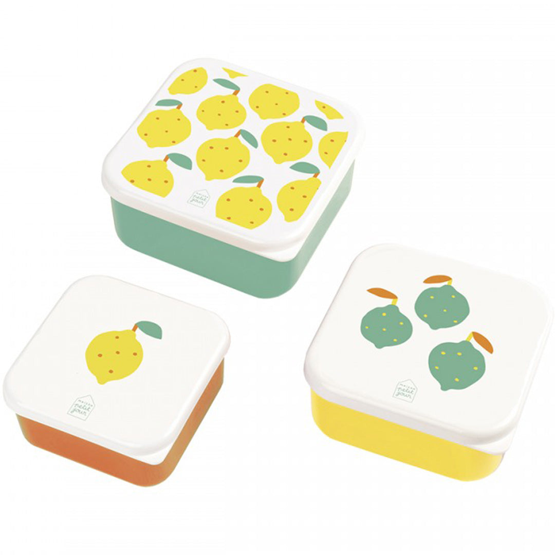maison petit jour lunchbox set citroenen - 3st | CI994P | 0
