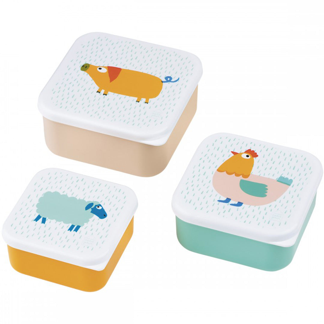 maison petit jour lunchbox set de boerderij - 3st | AF994T | 0