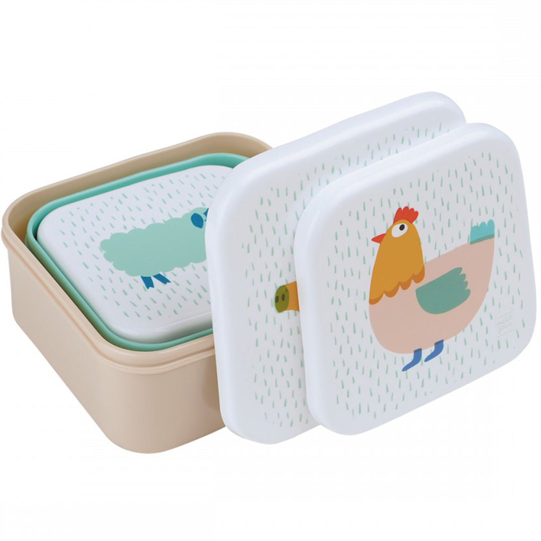 maison petit jour lunchbox set de boerderij - 3st | AF994T | 3