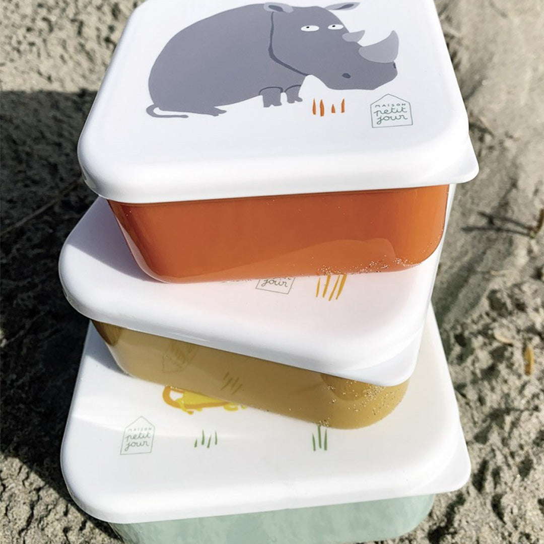 maison petit jour lunchbox set de savanne - 3st | SA994N | 2