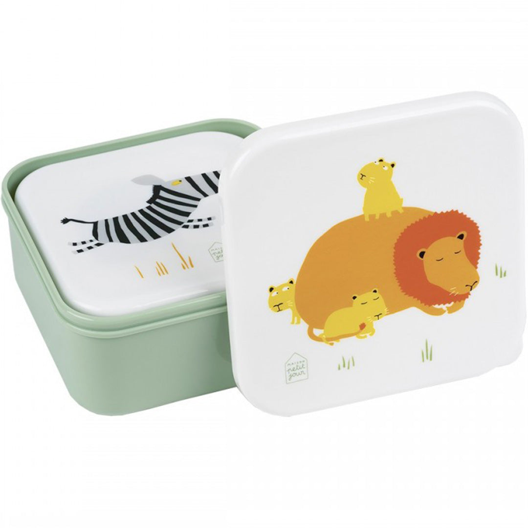 maison petit jour lunchbox set de savanne - 3st | SA994N | 3