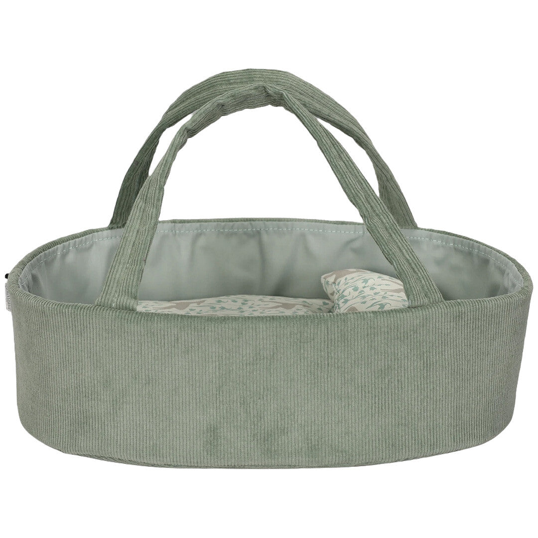 mama memo poppenreiswieg corduroy mint - 35 cm | 120132 | 2