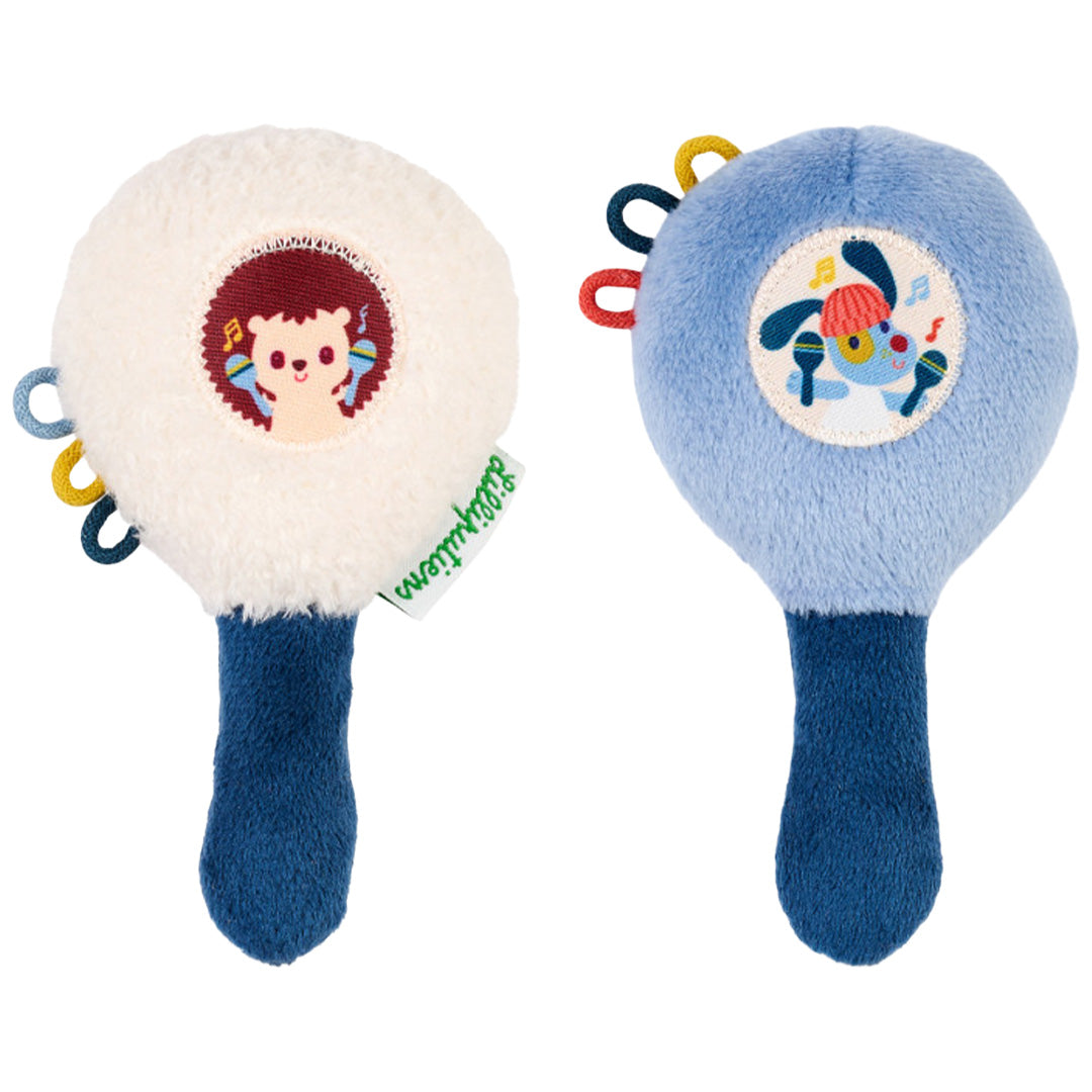 lilliputiens rammelaar maracas - jules de hond - 2st | LIPU83679 | 