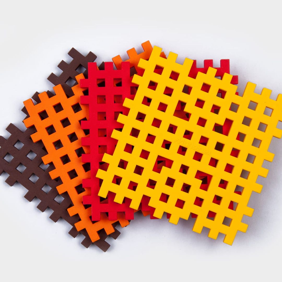 marioinex mini waffle base assorti - 4st | 902608 | 6