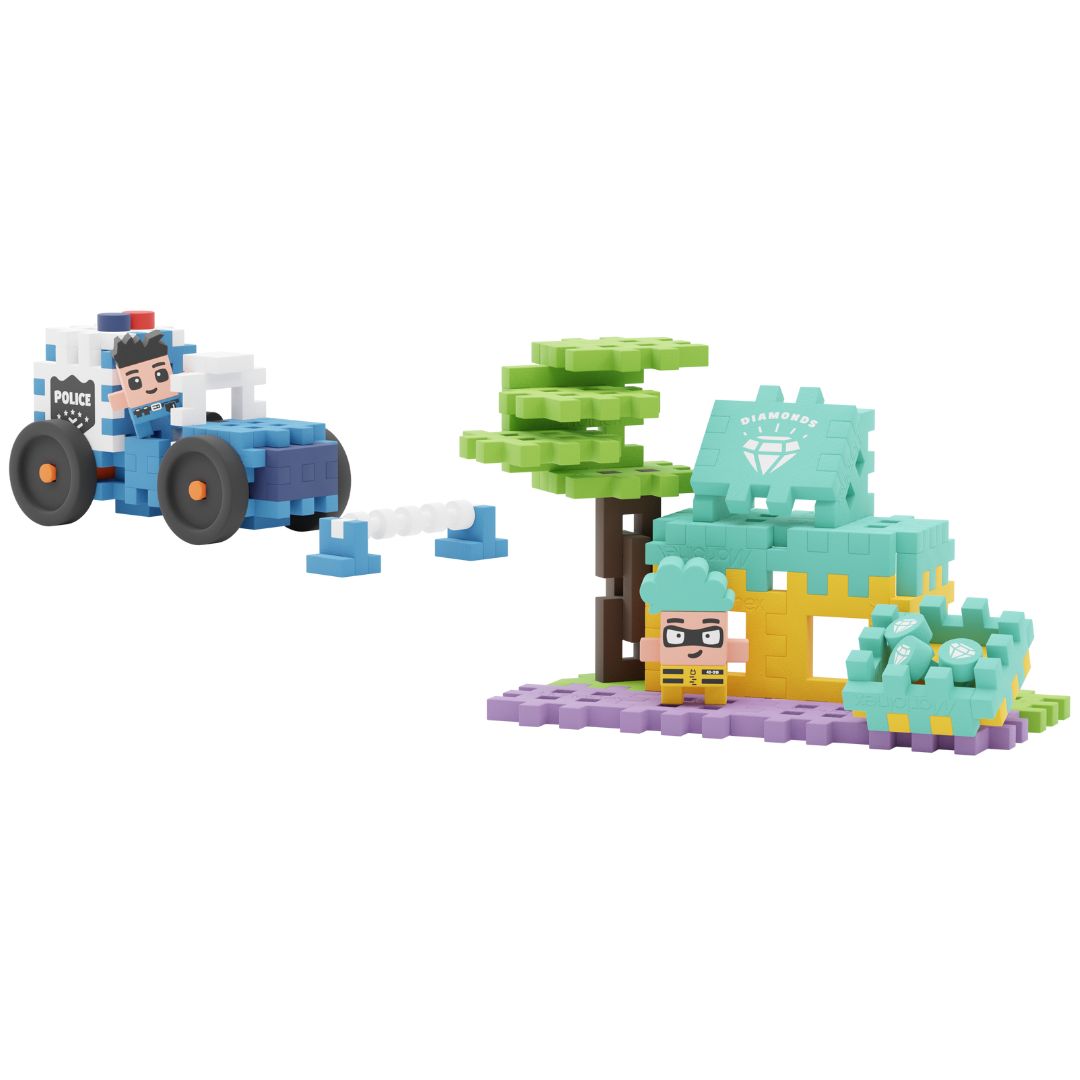 marioinex mini waffle city police car - 80st | 905913 | 3