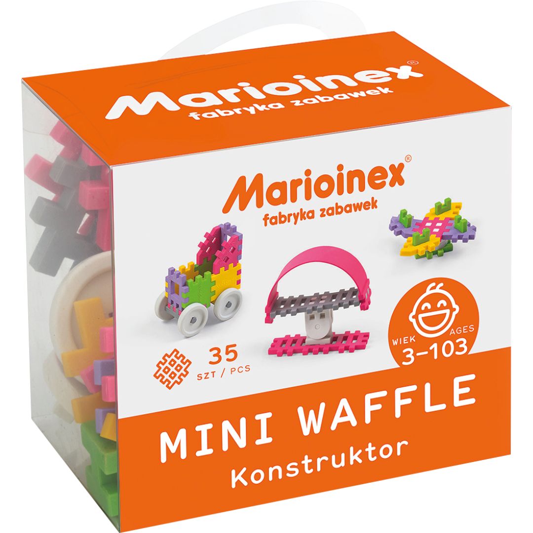 marioinex mini waffle constructor pink - 35st | 902790 | 1