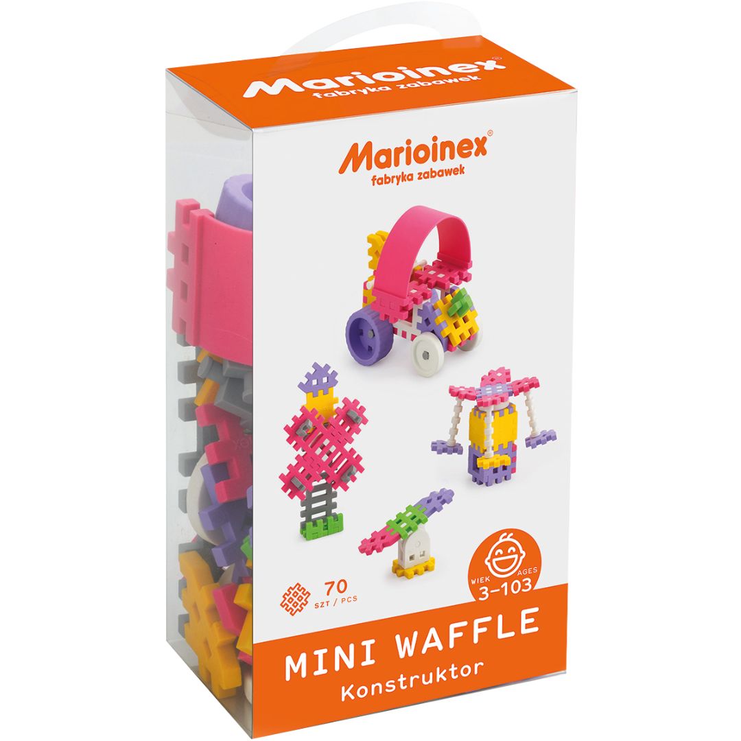 marioinex mini waffle constructor pink - 70st | 902813 | 1
