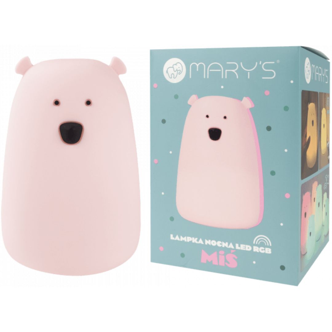 mary's nachtlampje grote beer - roze | 66.001.31 | 3