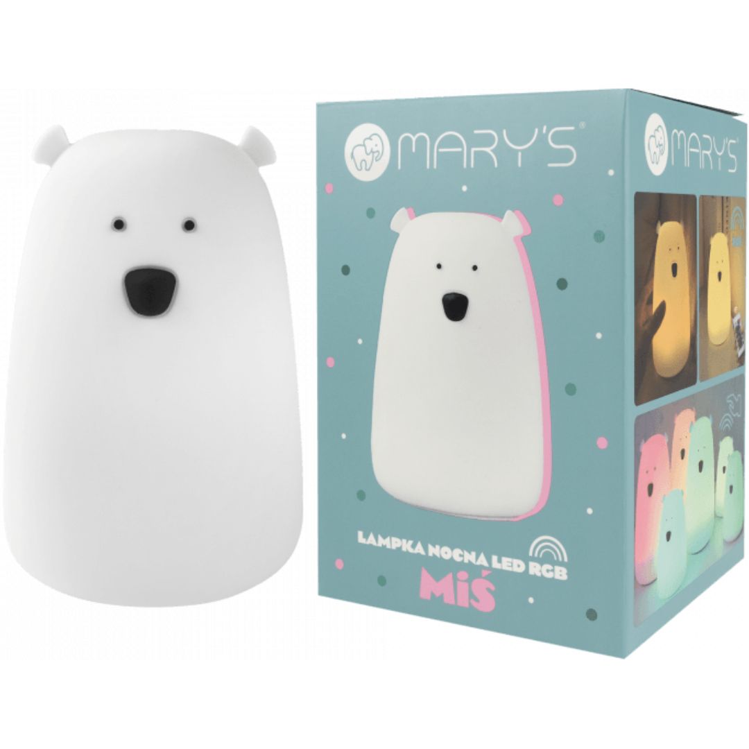 mary's nachtlampje grote beer - wit | 66.001.30 | 3