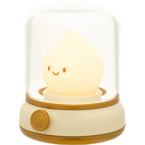 UYKKE Wooden Base Bedside Lamp, Table Lamp with Button Control for Bedroom, 12-Step Dimmable Bedside Lamp with PLA Lampshade (Built-in LED Lamp) (White- F