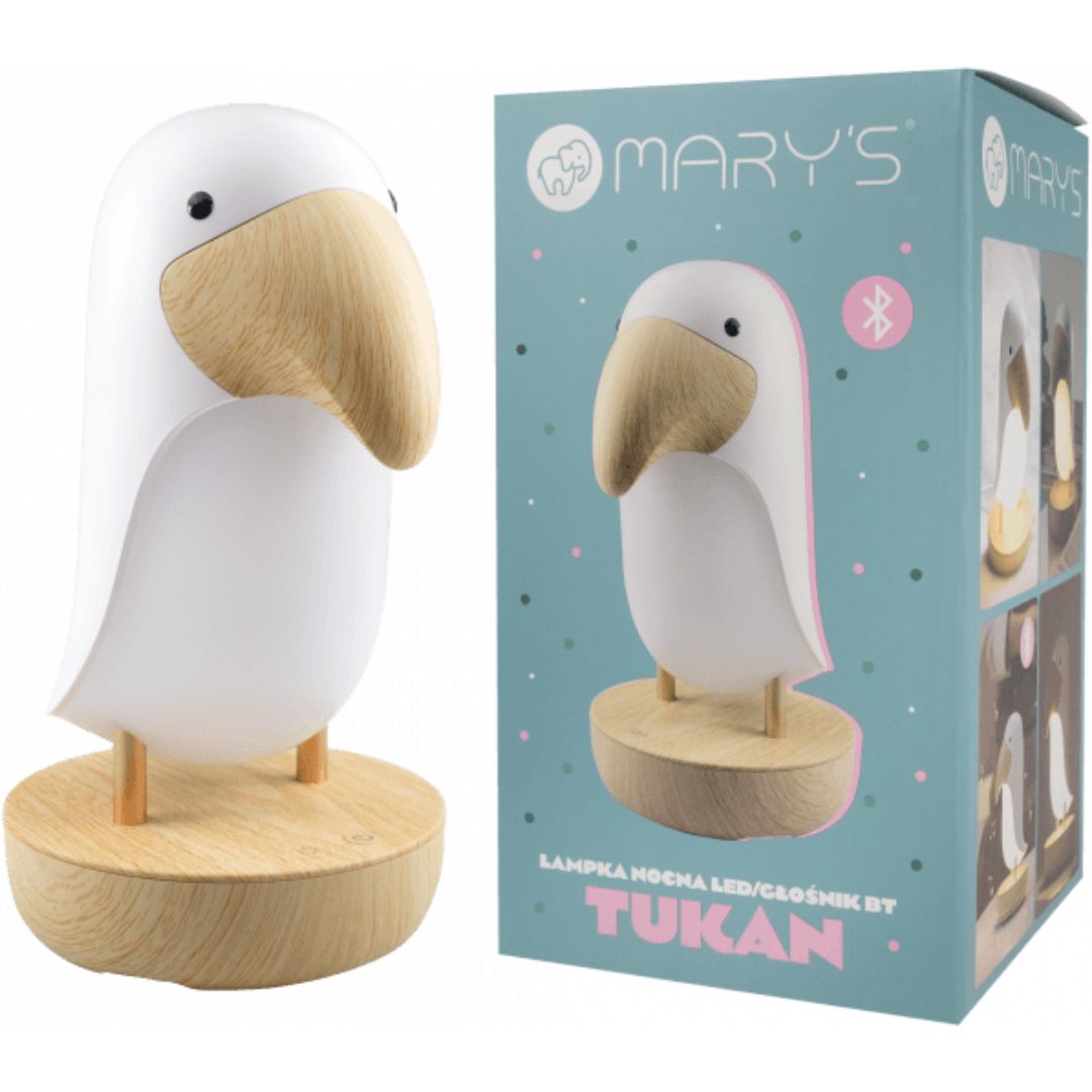 mary's nachtlampje met bluetooth speaker toucan - wit | 66.006.01 | 3