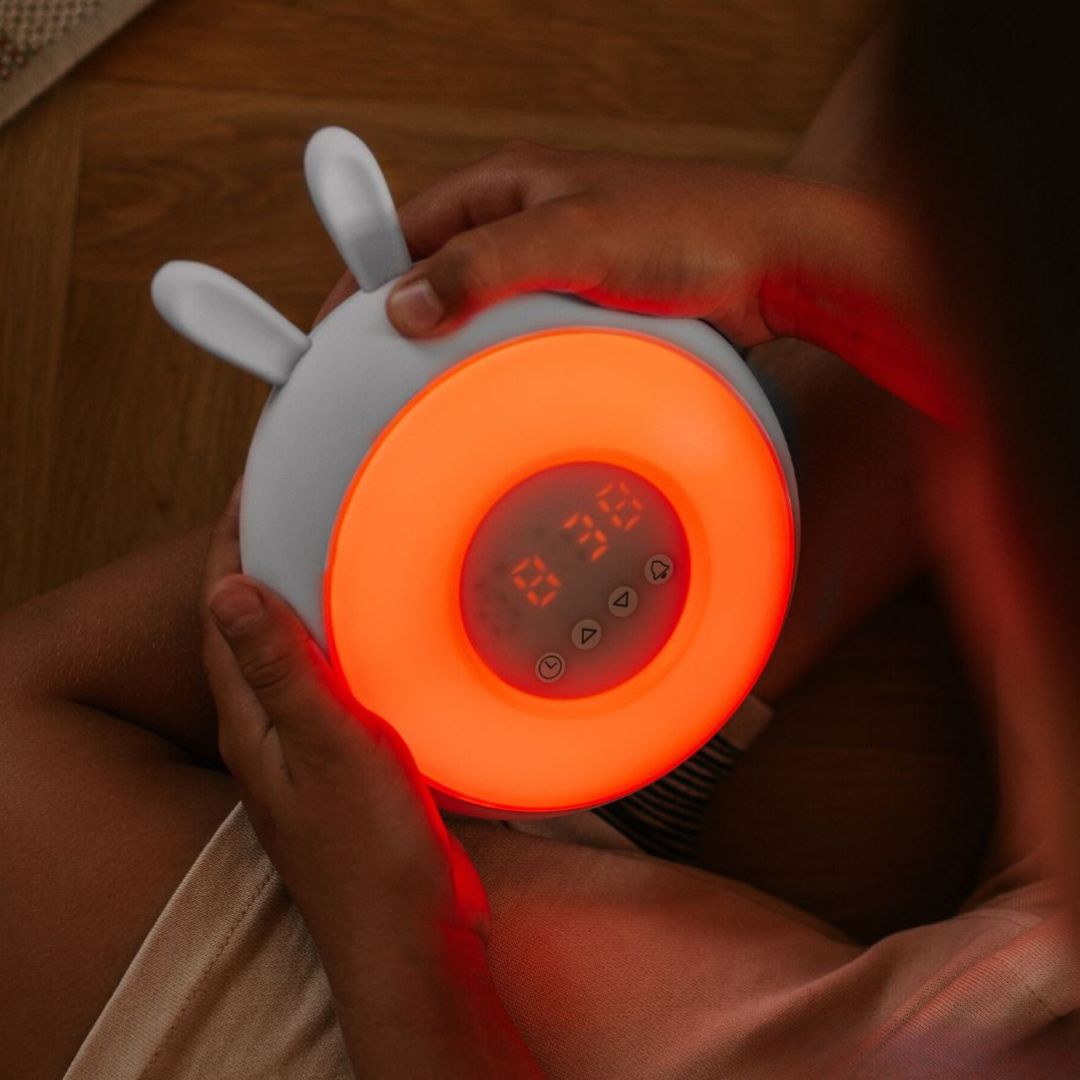 mary's wekker en rgb nachtlampje konijn - wit | 66.002.11 | 1