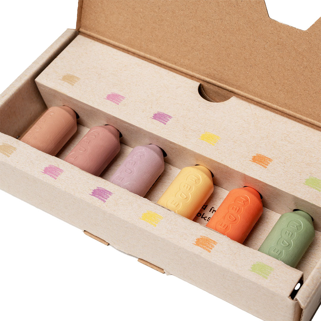 medenka bijenwaskrijtjes - pastel - 6st | ME-00002 | 2