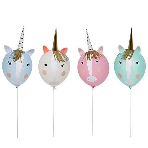 meri meri ballonnen eenhoorn kit (4st) | 146989 | 0