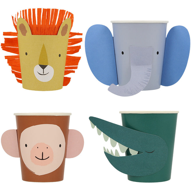 meri meri bekers animal parade - 8st | 267331 | 0