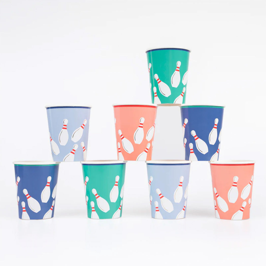 meri meri bekers bowling - 8st | 284946 | 1