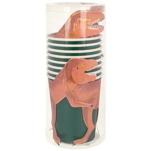 meri meri bekers t-rex - 8st | 202218 | 1
