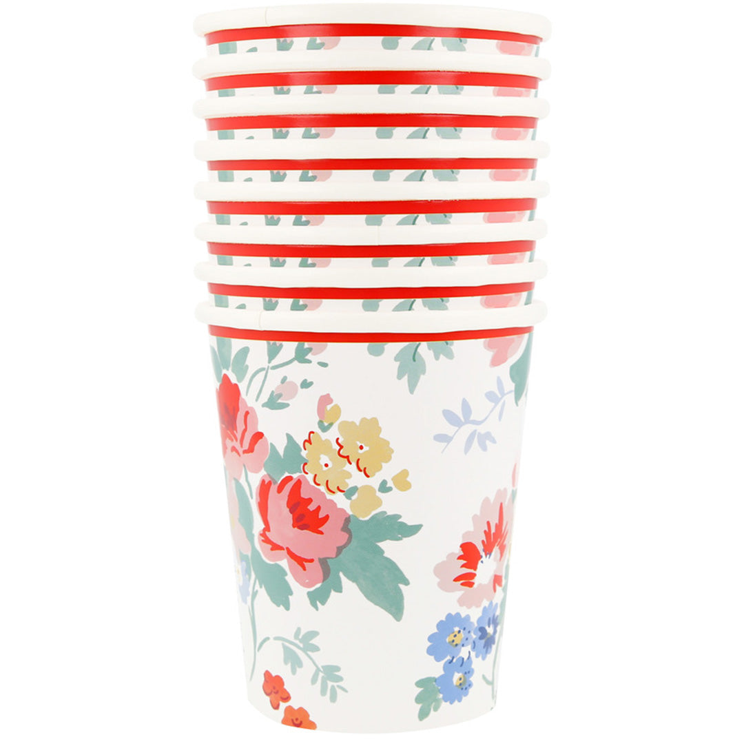 meri meri bekers vintage floral - 8st | 289338 | 1