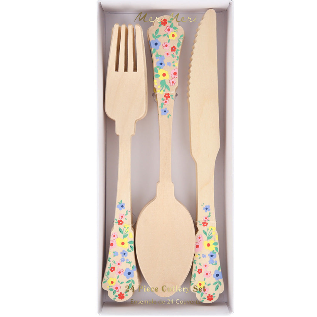meri meri bestek elegant floral - 24st | 287718 | 3