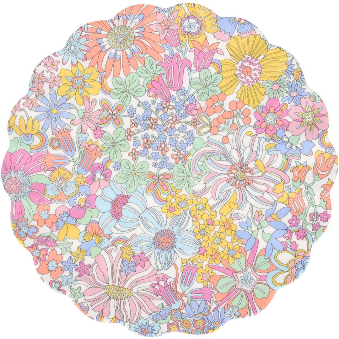 meri meri bord herbruikbaar liberty - rainbow garden - large | 284397 | 0