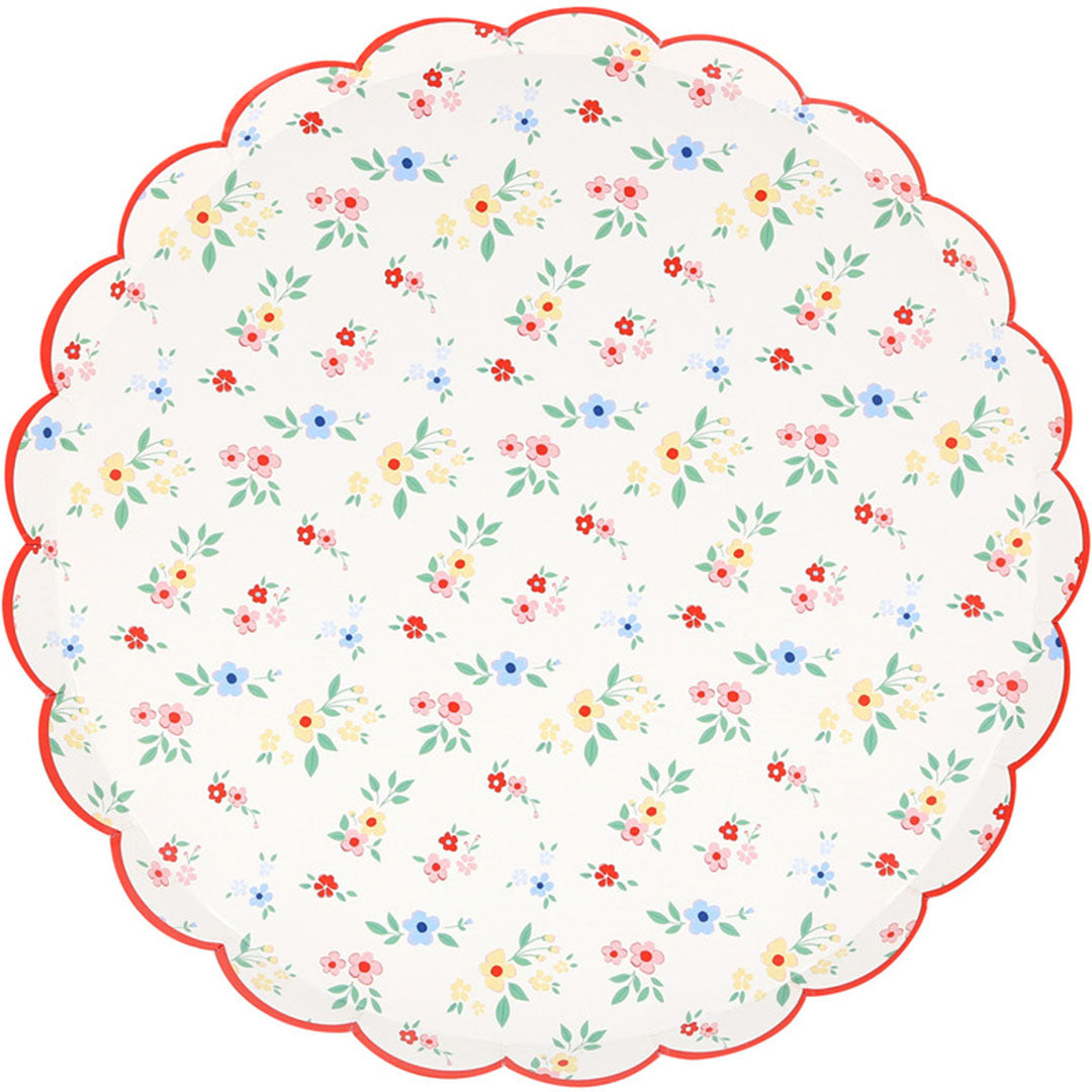 meri meri borden ditsy posy - small - 8st | 285864 | 1