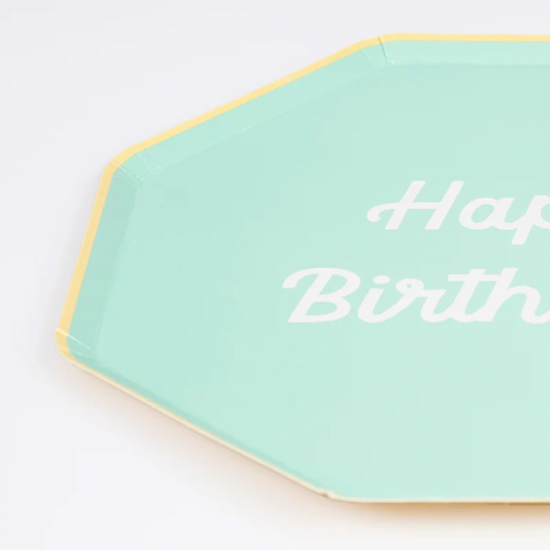 meri meri borden happy birthday - small - 8st | 284694 | 1