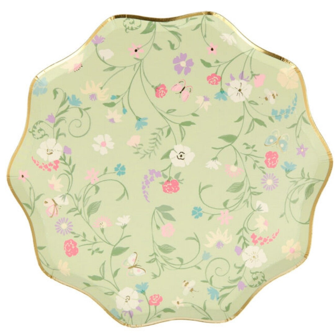meri meri borden ladurée paris floral - 8st | 223416 | 6