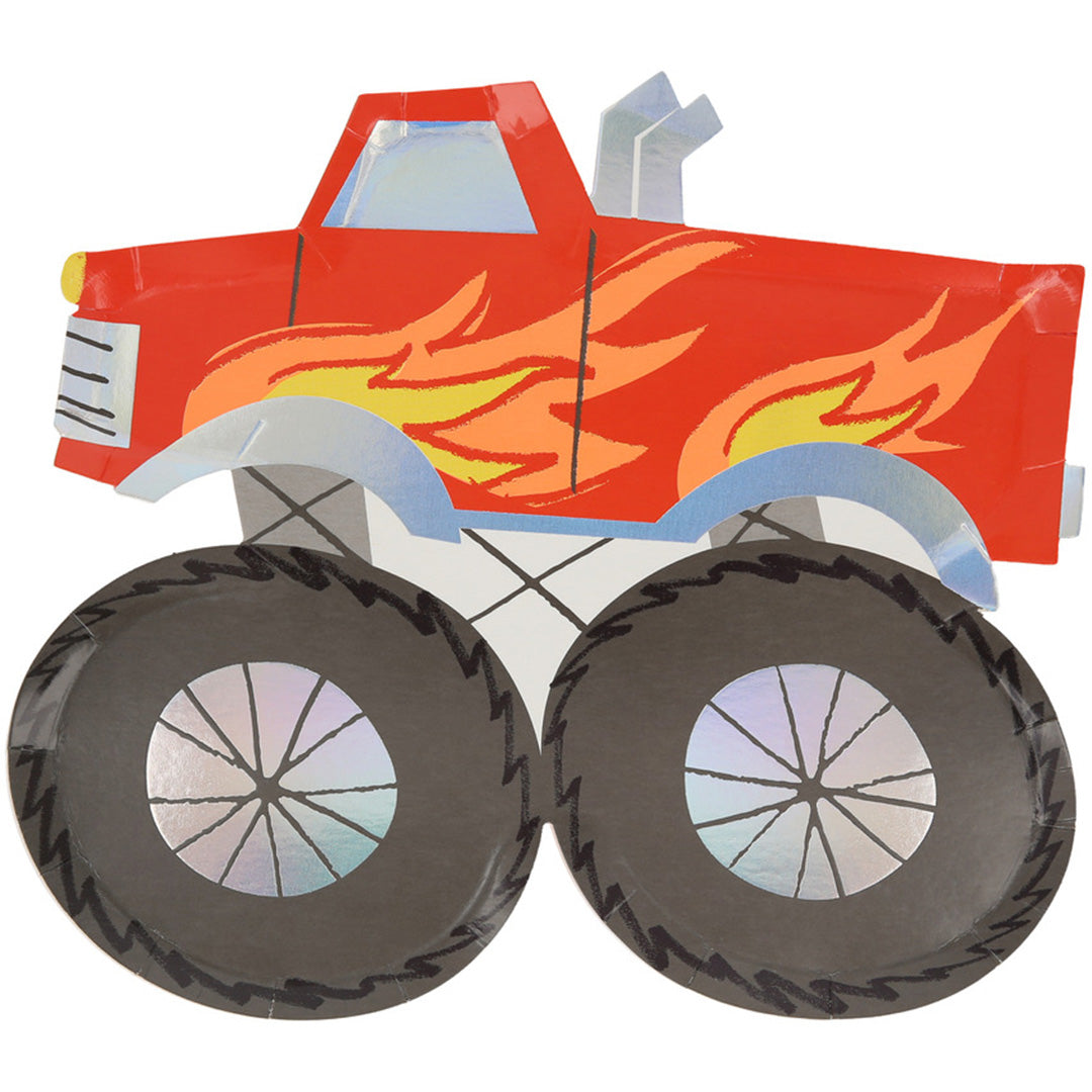 meri meri borden monster truck - 8st | 287385 | 1