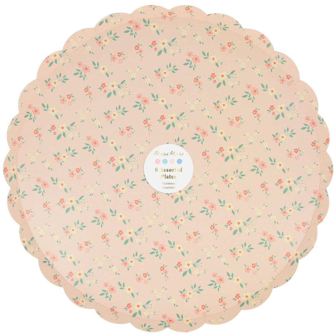 meri meri borden vintage ditsy - large - 8st | 286440 | 1