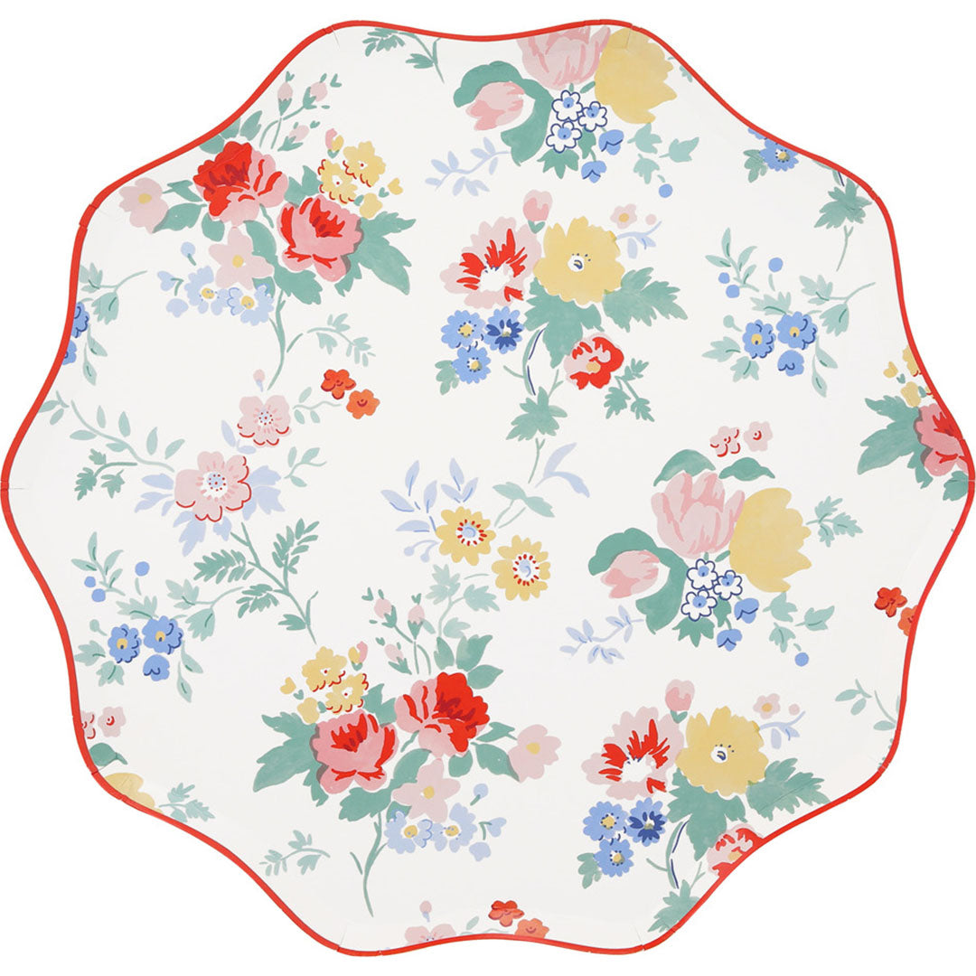 meri meri borden vintage floral - large - 8st | 289302 | 0