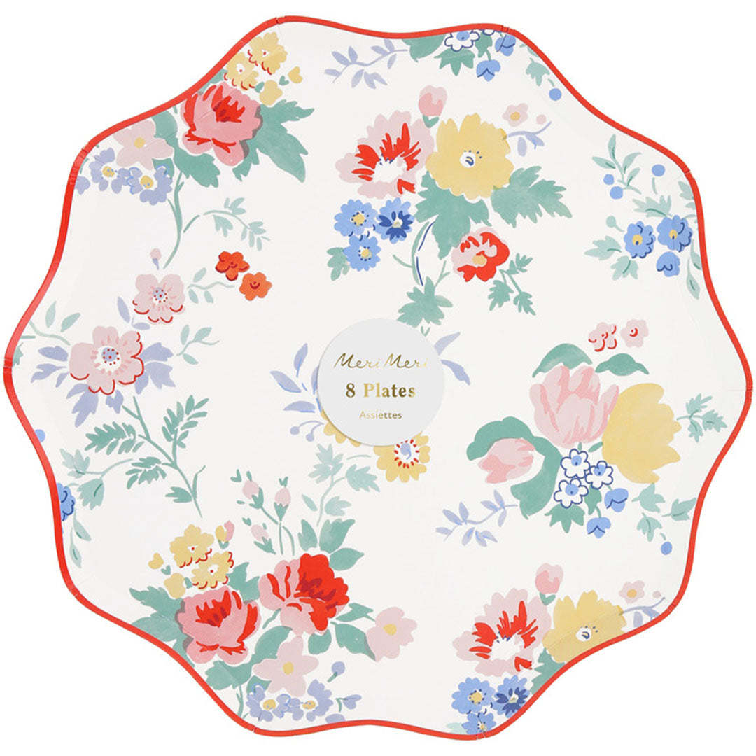 meri meri borden vintage floral - small - 8st | 289311 | 1