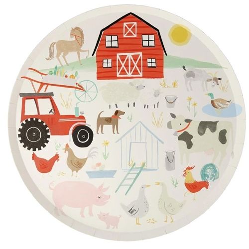 meri meri bordjes boerderij - large - 8st | 203339 | 0