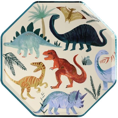 meri meri bordjes dino's - large - 8st | 202239 | 0