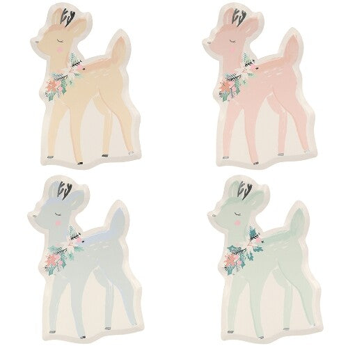 meri meri bordjes pastel hertjes - 8st | 217243 | 0
