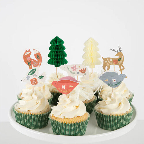 meri meri cupcake set folk woodland | 225540 | 1