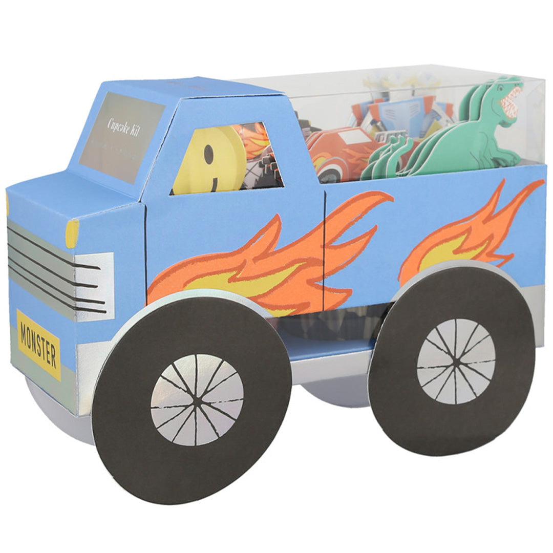 meri meri cupcake set monster truck - 24st | 287367 | 0