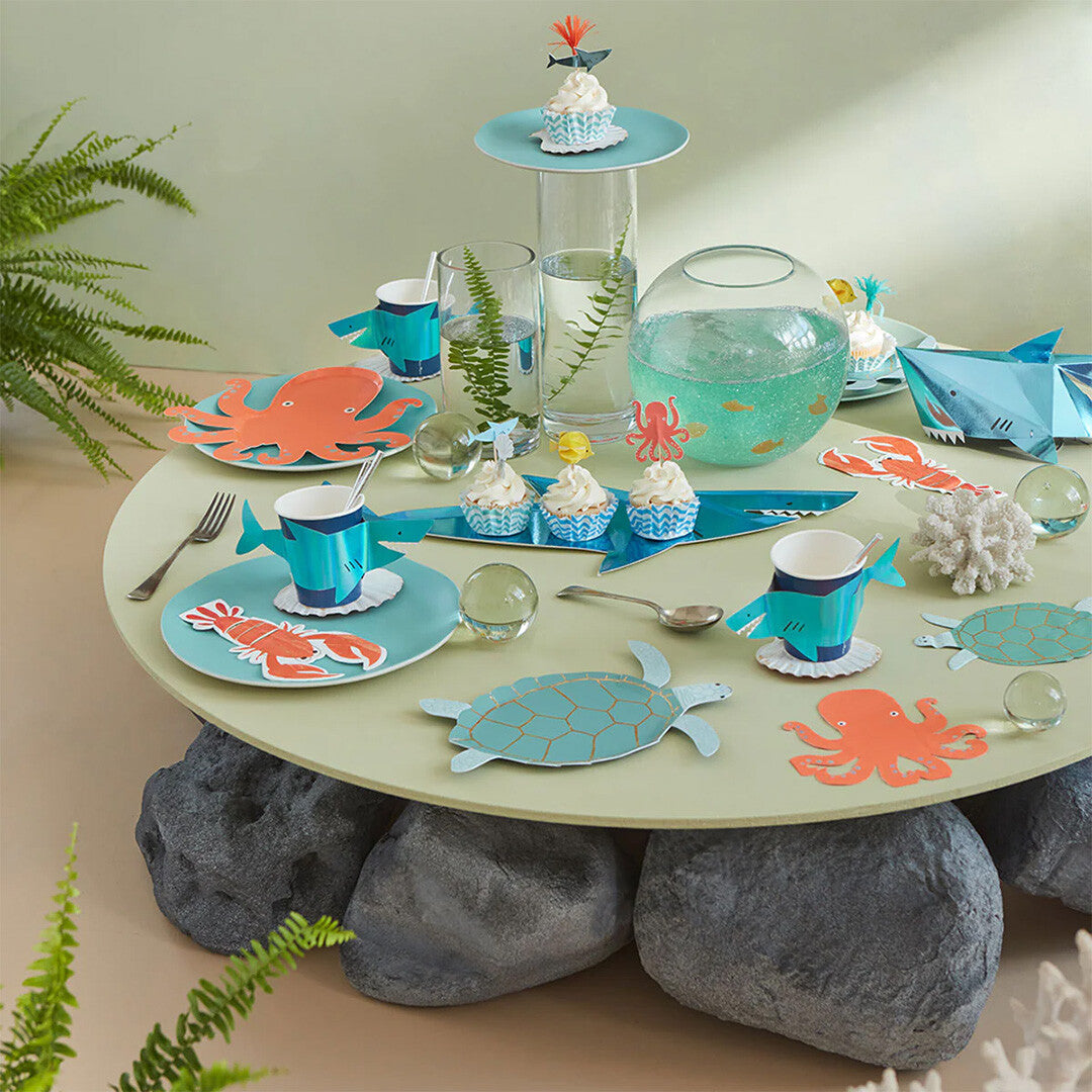 meri meri cupcake set octupus en haai - 24st  | 267853 | 1