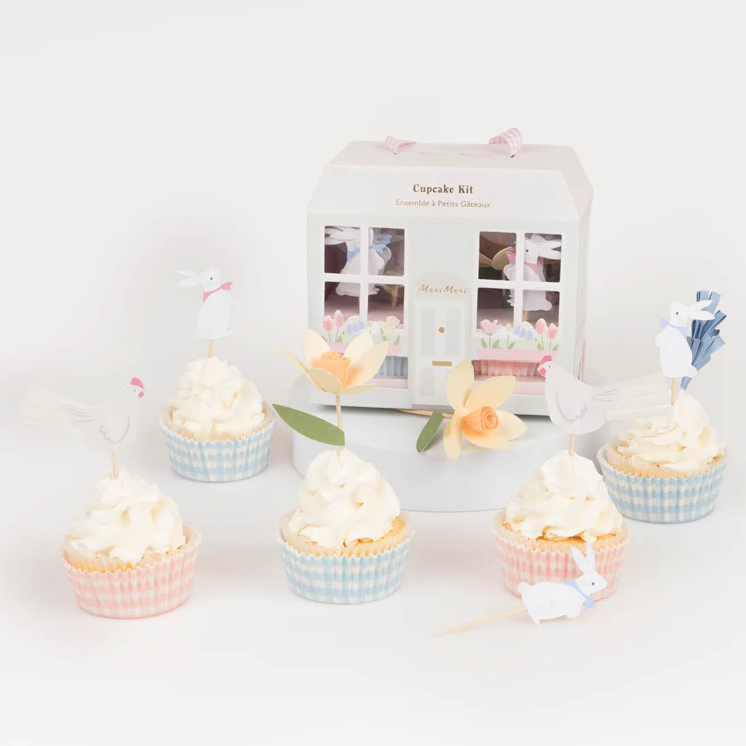 meri meri cupcake set paashuisje - 24st | 283155 | 0