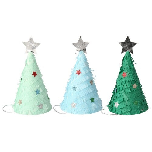 meri meri feesthoedjes kerstboom - 6st | 217774 | 0