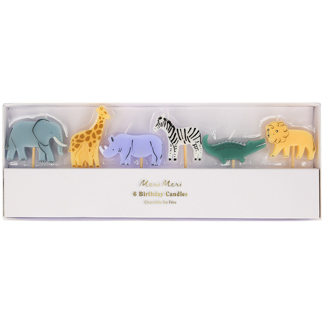 meri meri feestkaarsjes jungledieren - 6st | 267934 | 0