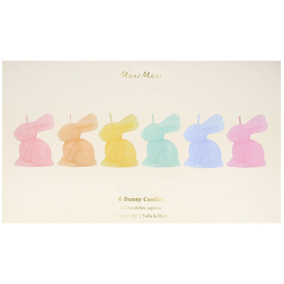 meri meri feestkaarsjes mini bunny - 6st | 282462 | 1