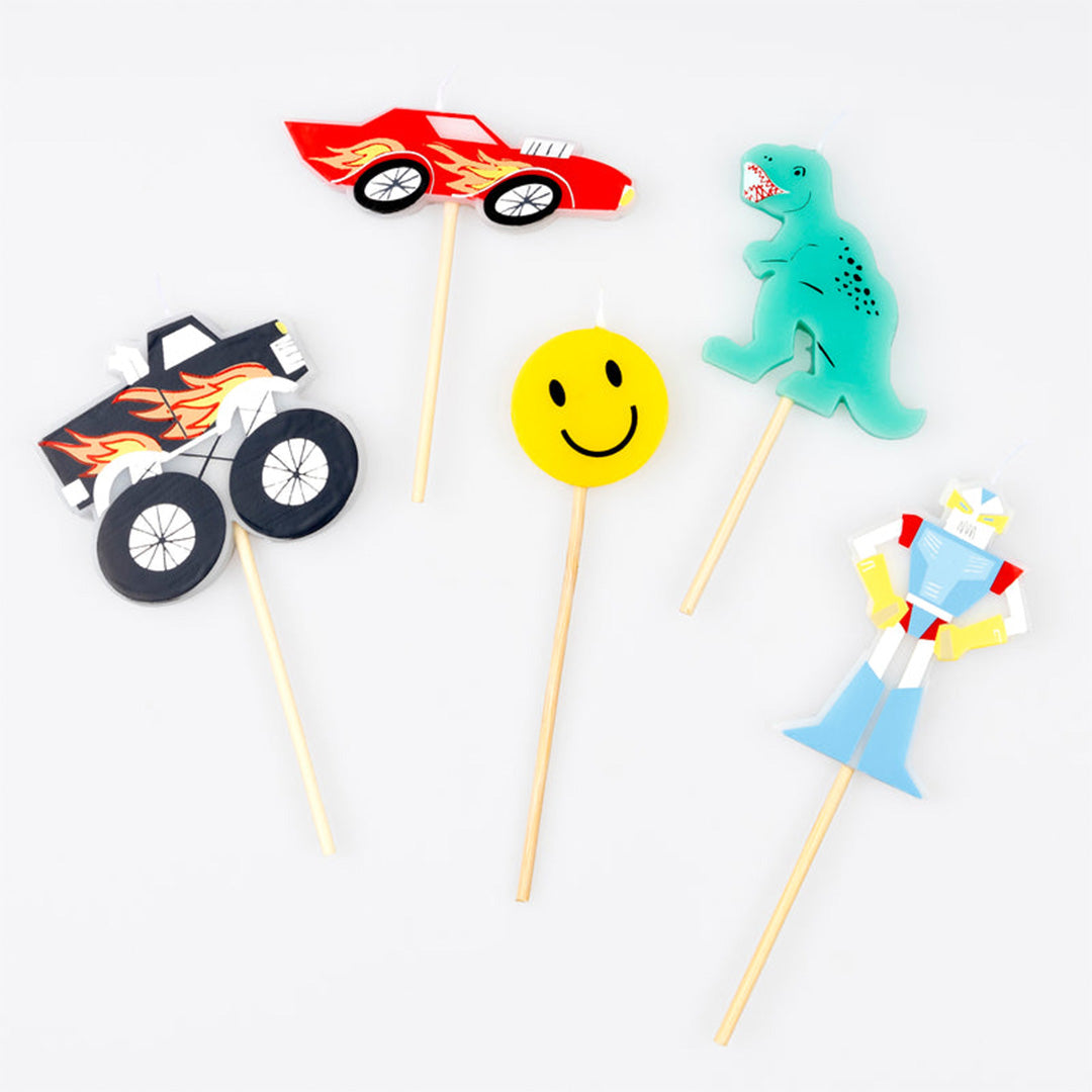 meri meri feestkaarsjes toybox icon - 5st | 287322 | 2
