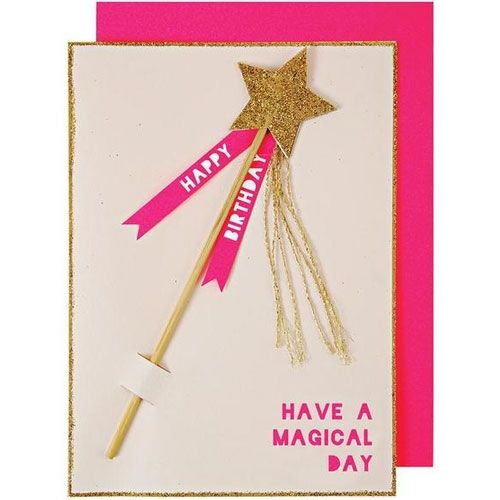 meri meri felicitatiekaart met toverstokje | 134272 | 0