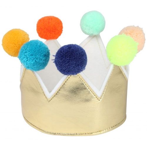 meri meri gouden pompon kroon | 174124 | 0