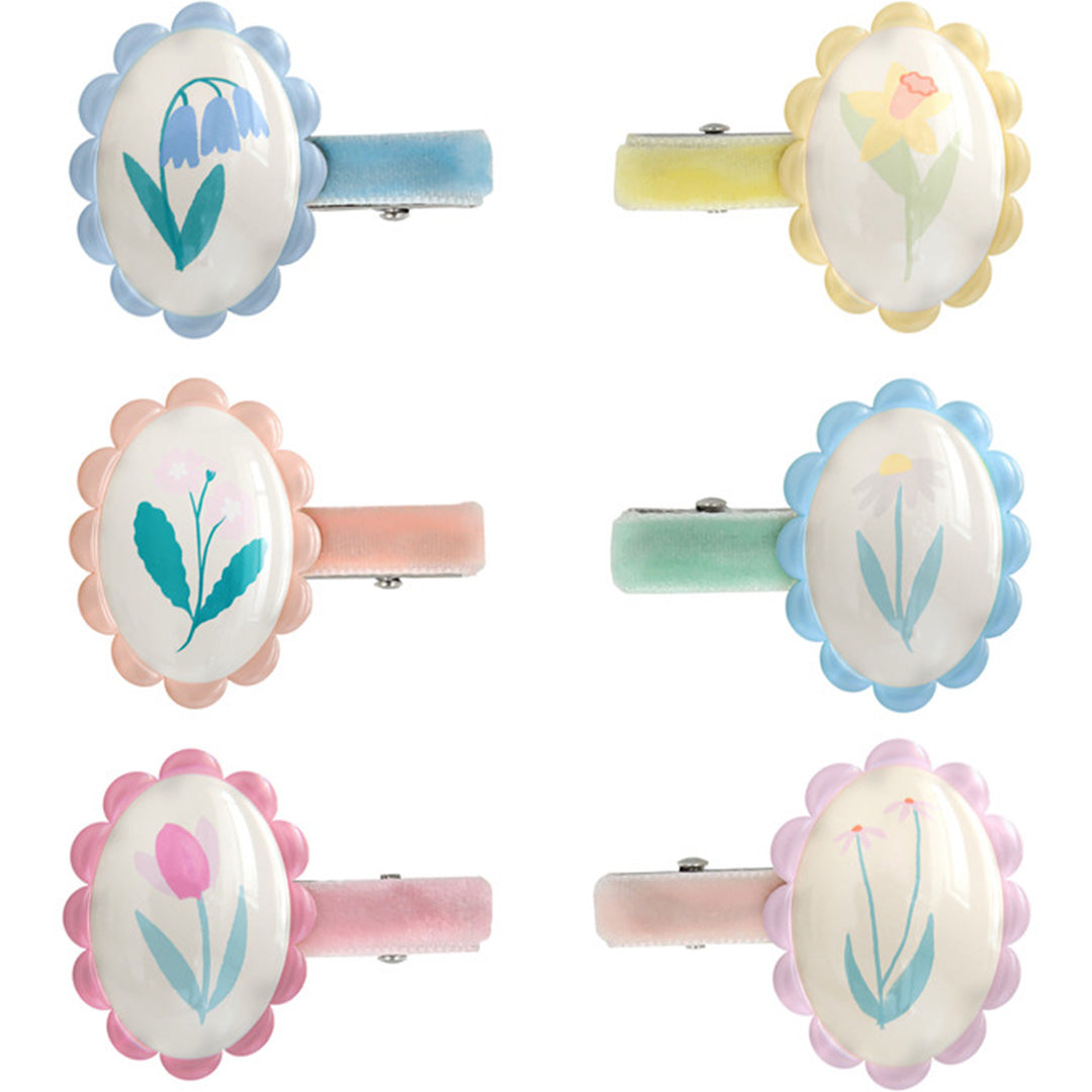 meri meri haarclips flower cameo - 6st | 282984 | 0