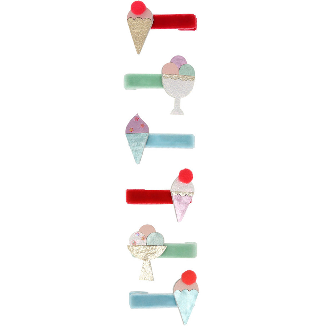 meri meri haarclips ijsjes - 6st | 286503 | 0