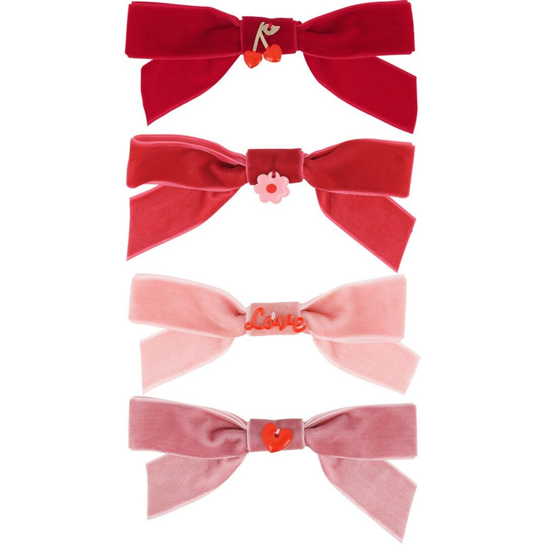 meri meri haarclips strikjes valentijn - 4st | 282300 | 1