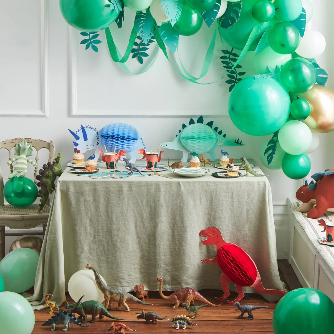 meri meri honingraat versiering dino's - 3st | 221859 | 2