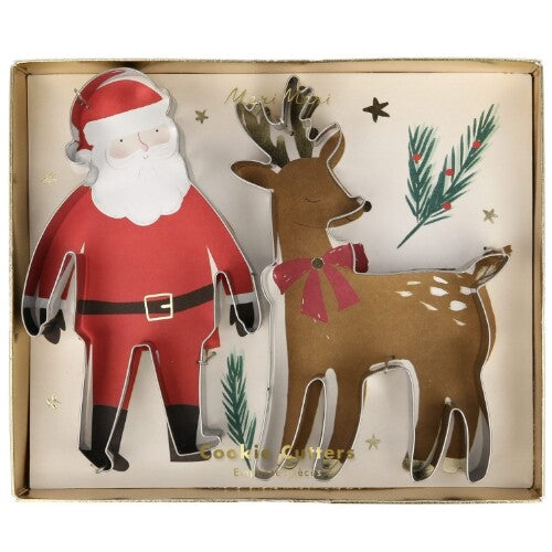 meri meri koekvormen kerstman en rendier - 2st | 209872 | 0